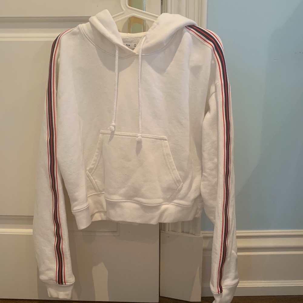 Aritzia White Iconic Hoodie